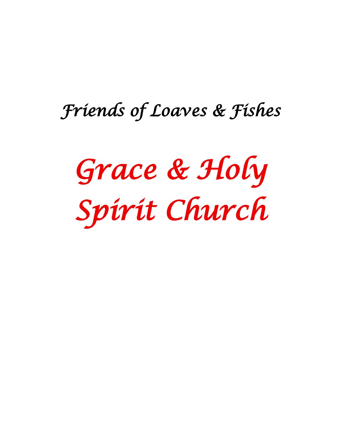 Grace & Holy Spirit Church